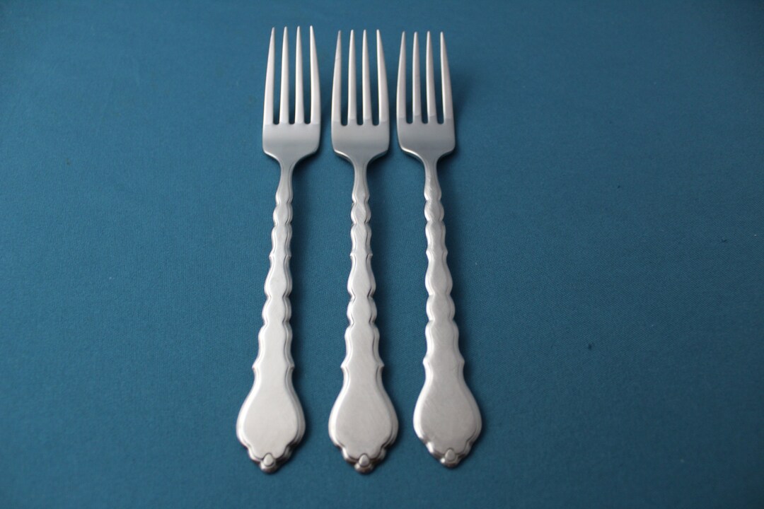 3 Dinner Forks Oneida CELLO Community Stainless 7 1/4 Etsy