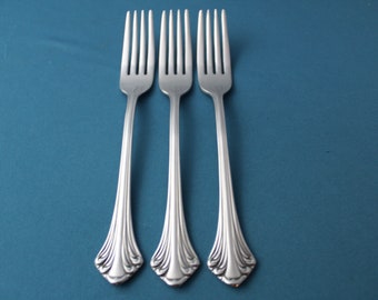 Towle Beaded Antique Dinner Forks – Set Of 4, 18/8 Stainless Steel, Made In Germany, Satin Finish