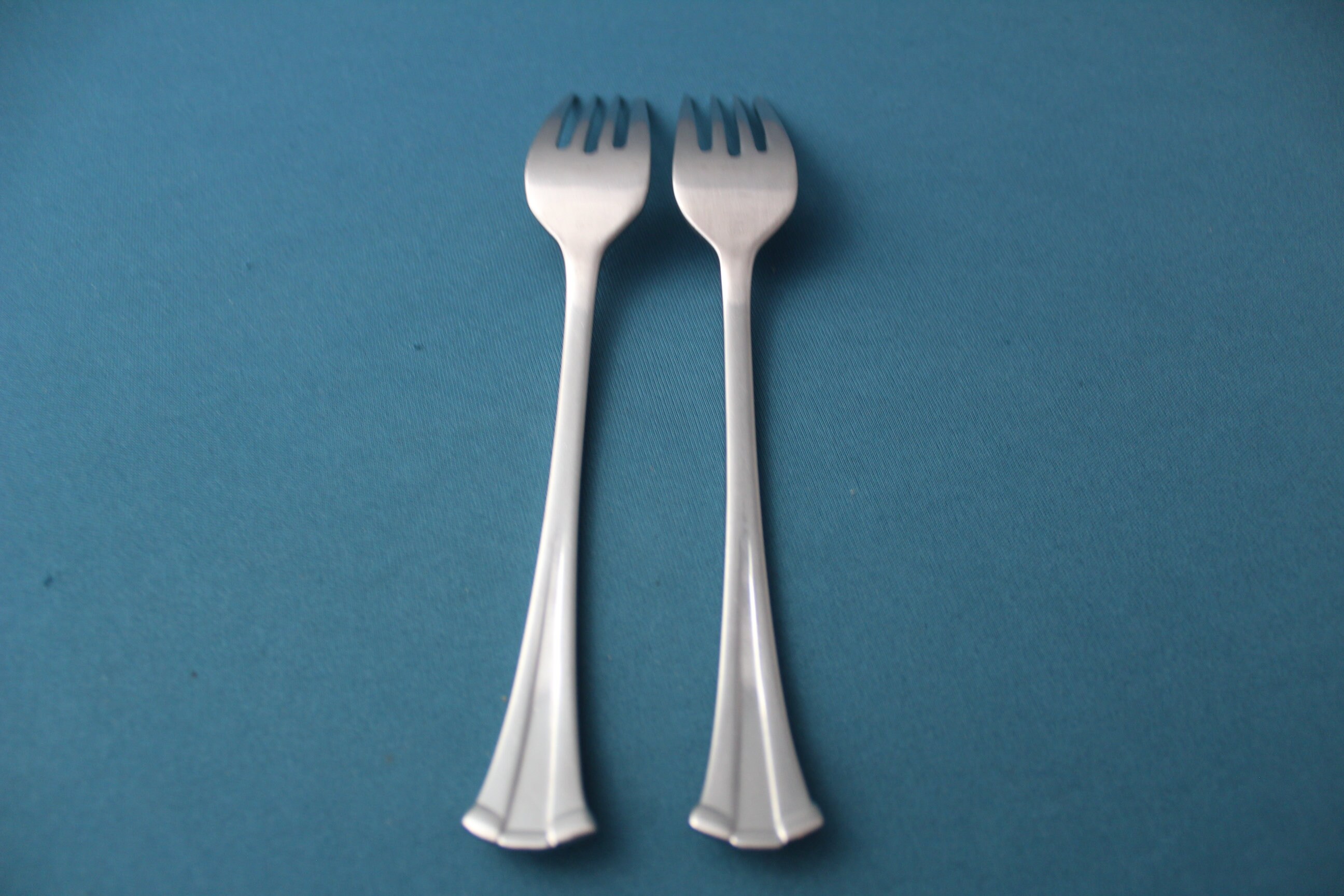 2 Salad Forks Gorham TRILOGY 18/8 Stainless Japan Stainless 7 Etsy