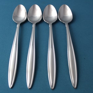 4 Iced Tea Spoons Reed & Barton Select CELEBRATION Stainless Korea NEW 7 3/8&quot;