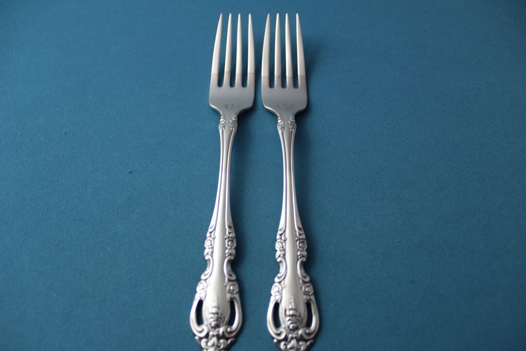 2 Dinner Forks Oneida Community BRAHMS Stainless NEW 7 1/4 Etsy