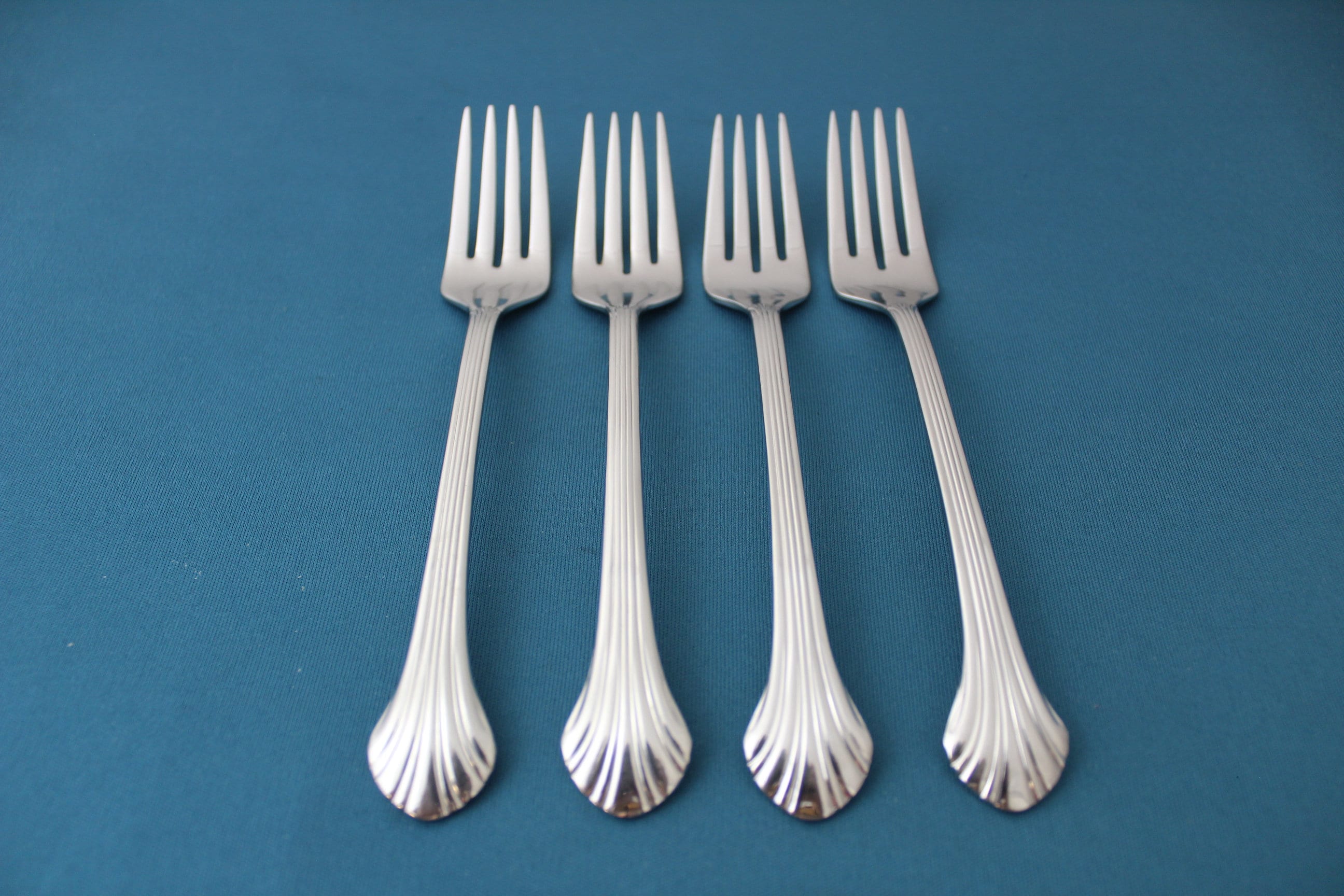 4 Salad Forks Gorham GRAND QUINTETTE 18/8 China Stainless 6 7/8"