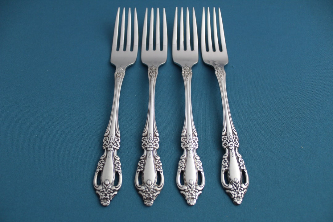 4 Dinner Forks Oneida Distinction Deluxe RAPHAEL Stainless 7 14 Etsy