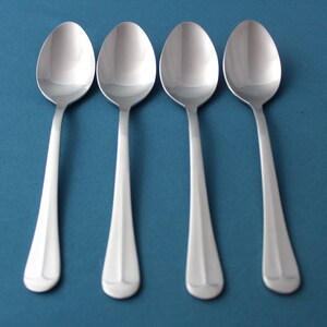 4 Teaspoons Washington Forge SPIRIT Of AMERICA Stainless Korea NEW 6&quot;