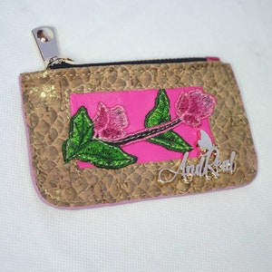 Edizione limitata Di lusso fatto a mano in pelle italiana / sughero / Classic & Chic Porta carte per le donne / Regalo per l'anniversario della moglie / Consegna veloce