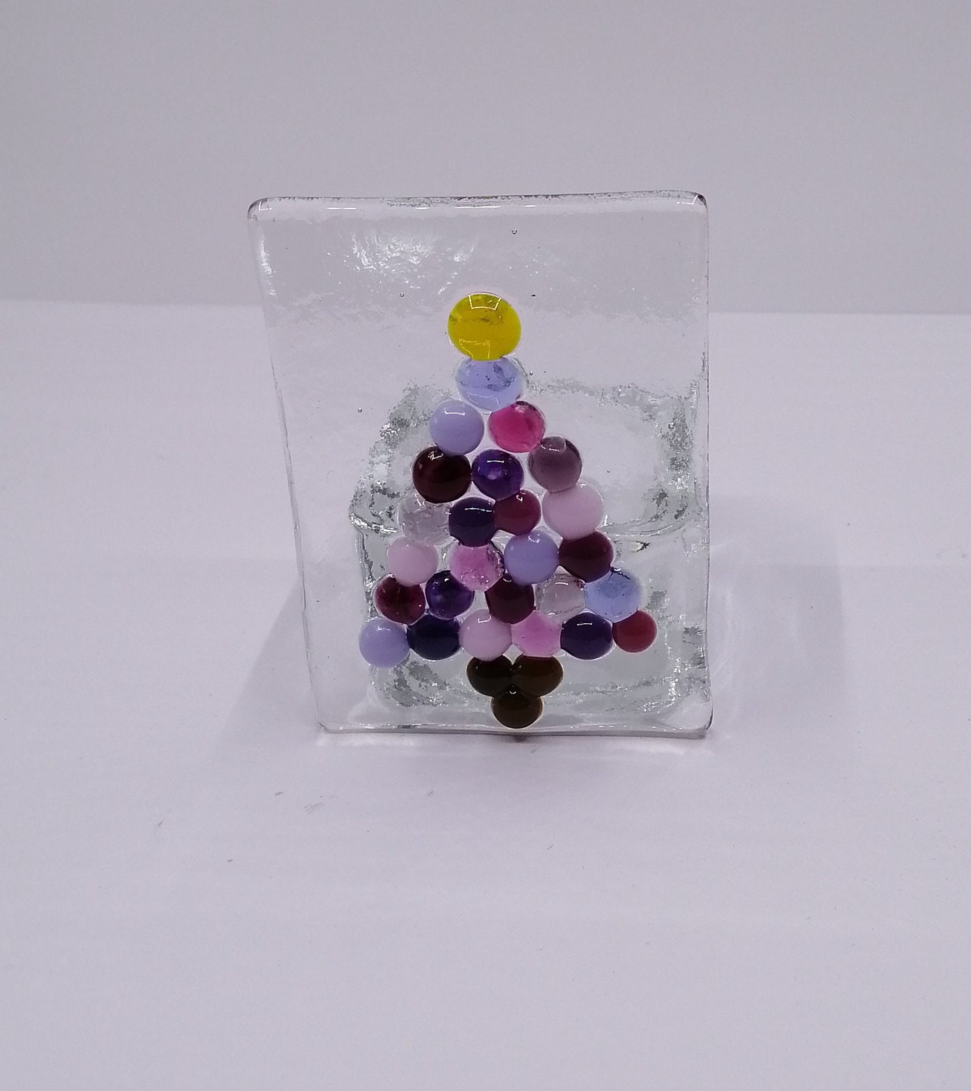 Fused Glass Christmas Tealight Holders Etsy UK