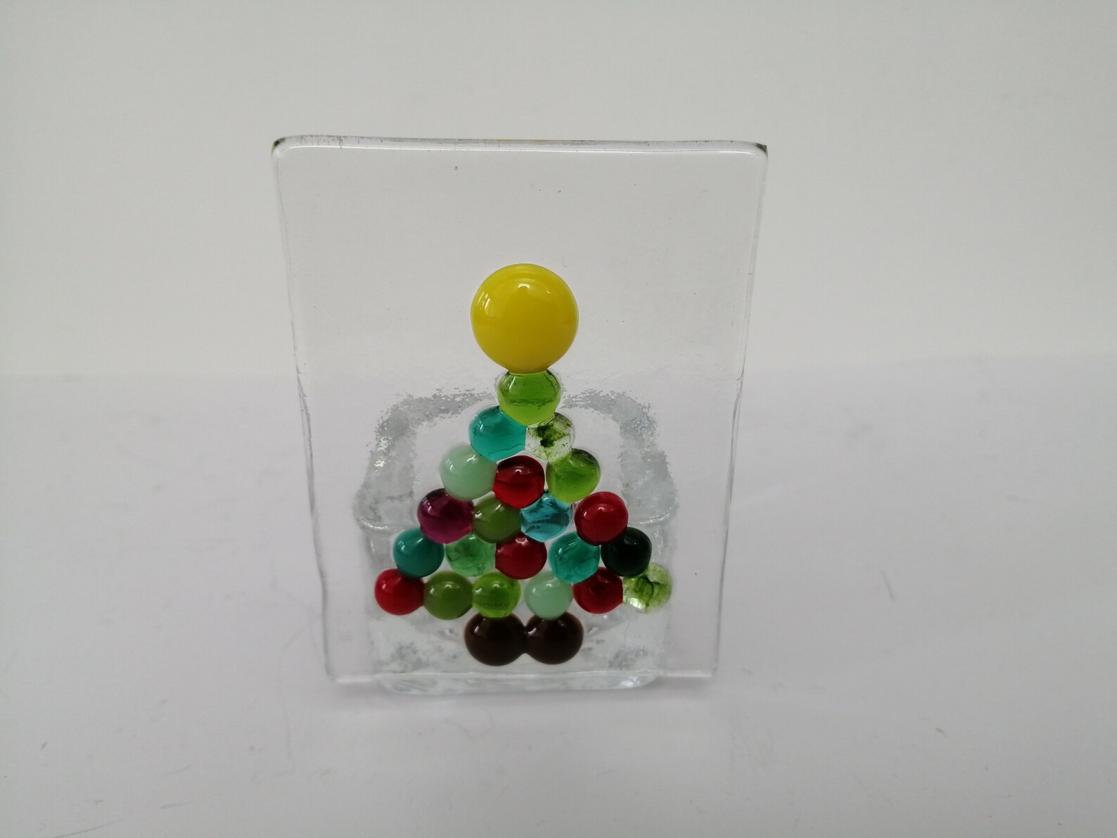 Fused Glass Christmas Tealight Holders Etsy UK