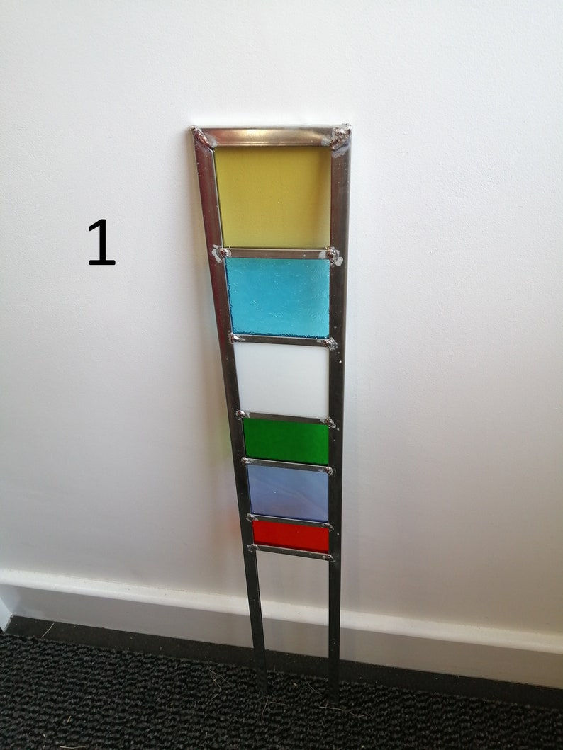 Small Decorative Stained Glass Garden Panels Etsy UK