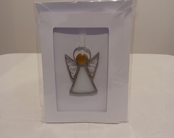 Stained glass Angel card