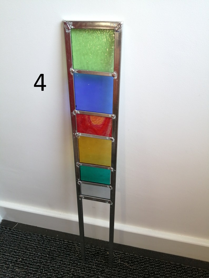 Small Decorative Stained Glass Garden Panels Etsy UK