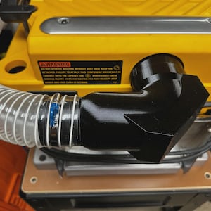 DeWalt DW735 & DW735X Planer All-In-One 90 Degree to 2.5 inch Hose Adapter