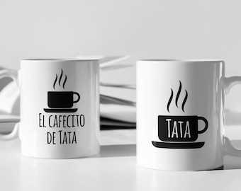 El Cafecito de Tata mug 11oz 15oz novelty gift spanish grandpa coffee mug espanol grandfather mug pregnancy announcement mug baby reveal mug