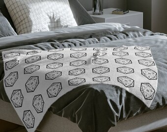 Manta para juegos DnD D20 30 x 40 50 x 60 60 x 80 regalo d&d regalo dnd decoración del hogar dnd regalos dnd regalos dnd mazmorras y dragones regalo d20 manta d20