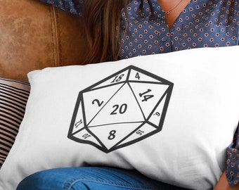 D20 Pillowcase tamaño estándar 20x30 Novedad regalo dnd fundas de almohada mazmorras y dragones funda de almohada dd regalo d y d regalo dnd regalo