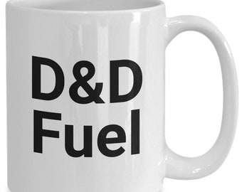 D&D Fuel Mug 11oz 15oz novelty gift dungeons and dragons mug dnd mug dnd coffee mug dnd coffee cup dnd gift dungeon dragon mug d and d mug
