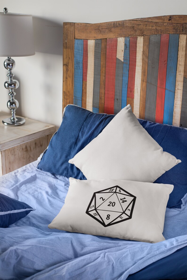 D20 Pillowcase Standard Size 20x30 Novelty Gift dnd pillow Etsy