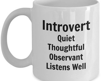 Introvertierte Becher introvertierte Traits introvertierten Becher große Tassen introvertierten Kaffeebecher introvertierte Becher Kaffeebecher introvertierten Kaffeebecher für Introvertierte