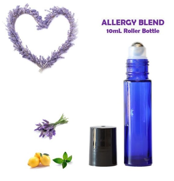 Allergy Blend Essential Oil Roller Bottle Allergy Oil Clear Etsy