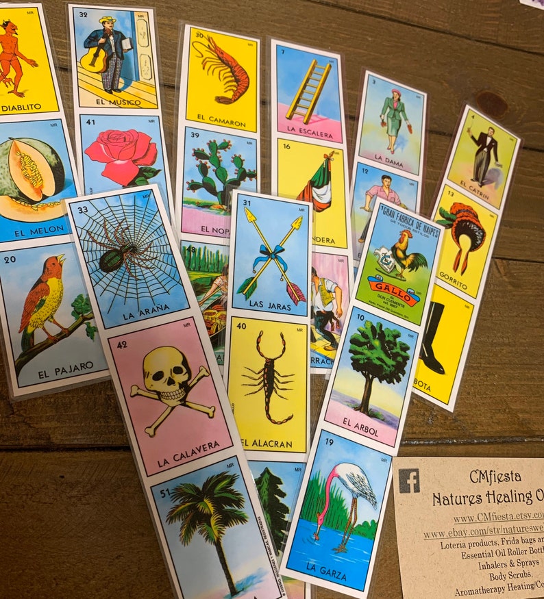 Mexican Loteria Chalupa Bookmark Laminated Unique Loteria - Etsy