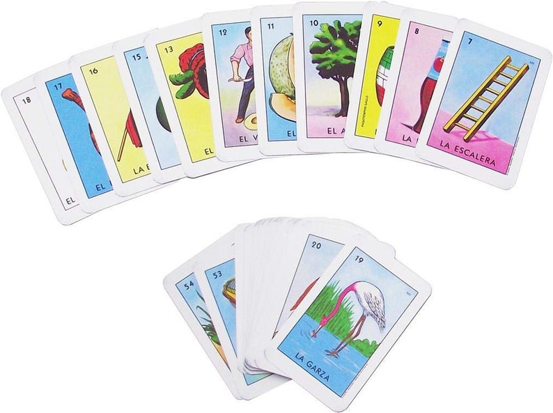 Traditional Original Loteria Bingo Game Deck of Cards Etsy