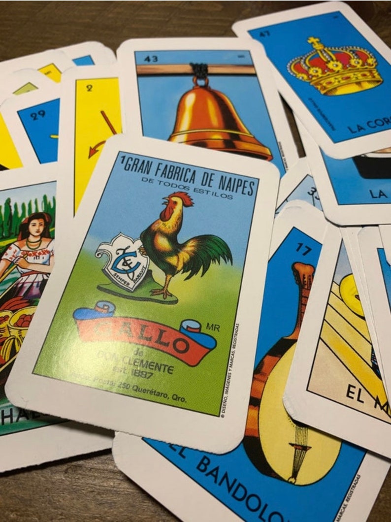 Traditional Original Loteria Bingo Game Deck of Cards Etsy