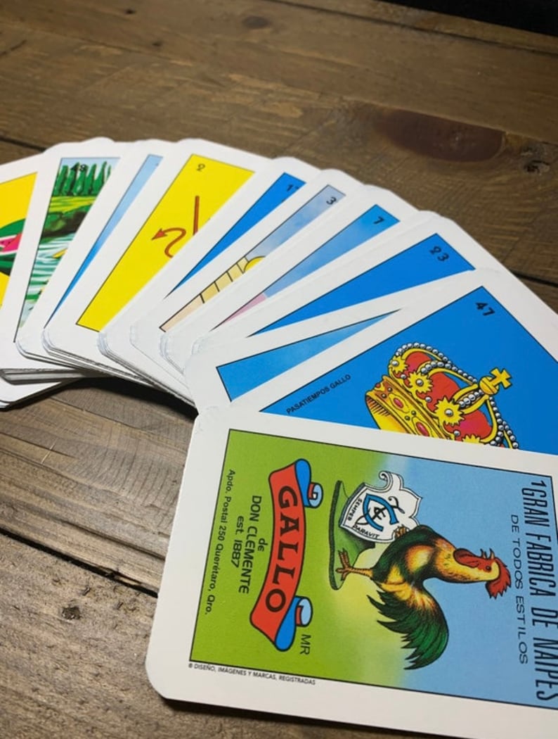 Traditional Original Loteria Bingo Game Deck of Cards Etsy