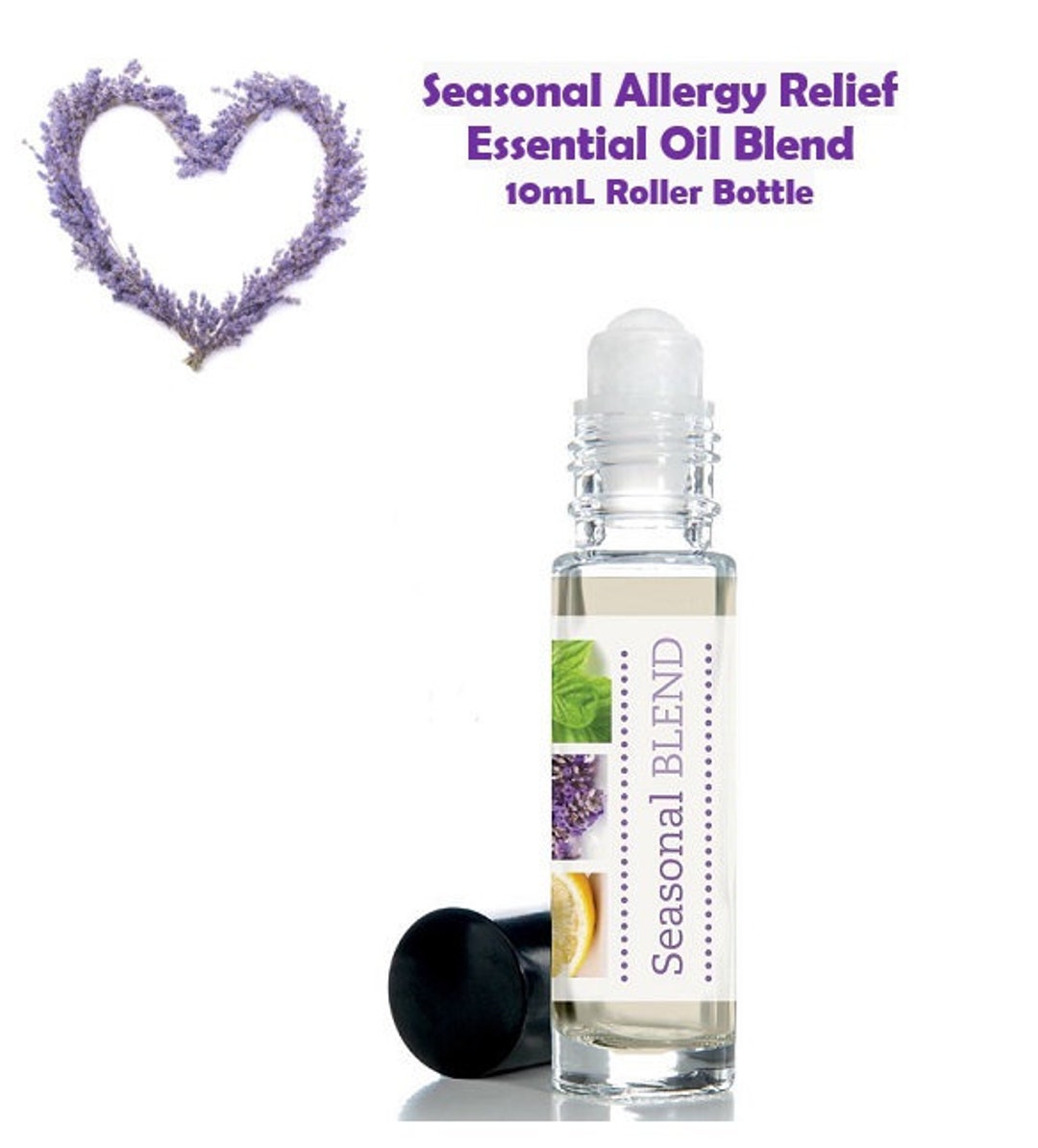 Lavender/peppermint/lemon Blend 10ml Roller Bottle, Itchy, Inflammation