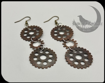 Gear Dangle Earrings