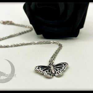 Goth Moth Necklace