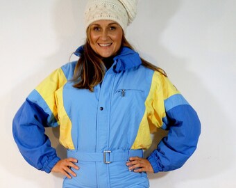 Vintage_Schoffel Gore-Tex Baby Blue Skisuit Overall