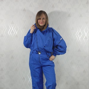 Vintage* Steinebronn Blue Ski Suit Overall Made in Germany