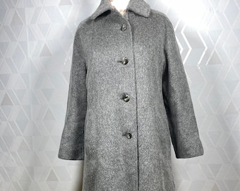1980s Jacob Crowley Coat, Vintage Mohair Wool Blend Coat - Etsy