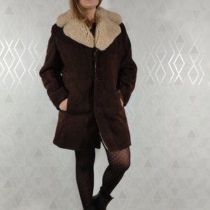 Sheepskin Shearling  Mens Jacket Hippe Boho Winter Coat