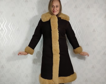 Penny Lane Vintage 1960/1970 Afgan Sheepskin Bohemian Hippie Fur Coat_