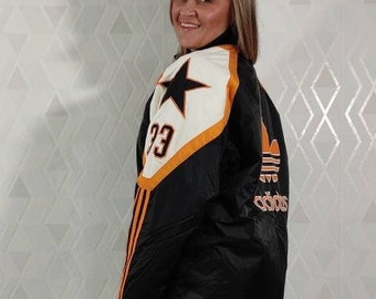 Vintage Adidas Jacket Black Yellow White Star Jacket