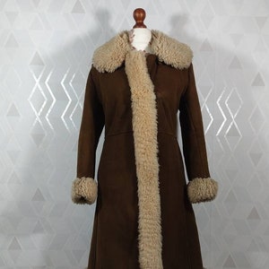 Vintage rare 60s/70s shearling sheepskin princess coat. Very rare! Penny Lane afghan 1960s Bohemian Hippie Coat Penny Lane Sheepskin Coat_