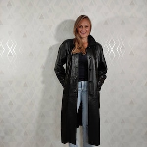 Vintage 80s Norma Model Vintage 80s Norma Modell Geniue Leather Long Coat Unisex Slouchy