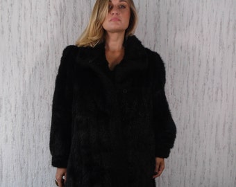 Faux Fur Coat Dark Brown Fake Fur Jacket Vegan Vintage 70s 80s Bohemian Jacket Boho Furry Glam Rock Fuzzy Bohemian Winter Medium Faux Fur Coat Dark Brown Fake Fur Jacket Vegan Vintage 70s 80s Bohemian Jacket Boho Furry Glam Rock Fuzzy Bohemian Winter Medium