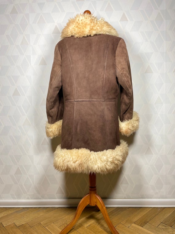 Iconic authentic vintage 60s 70s real lamb fur af… - image 8