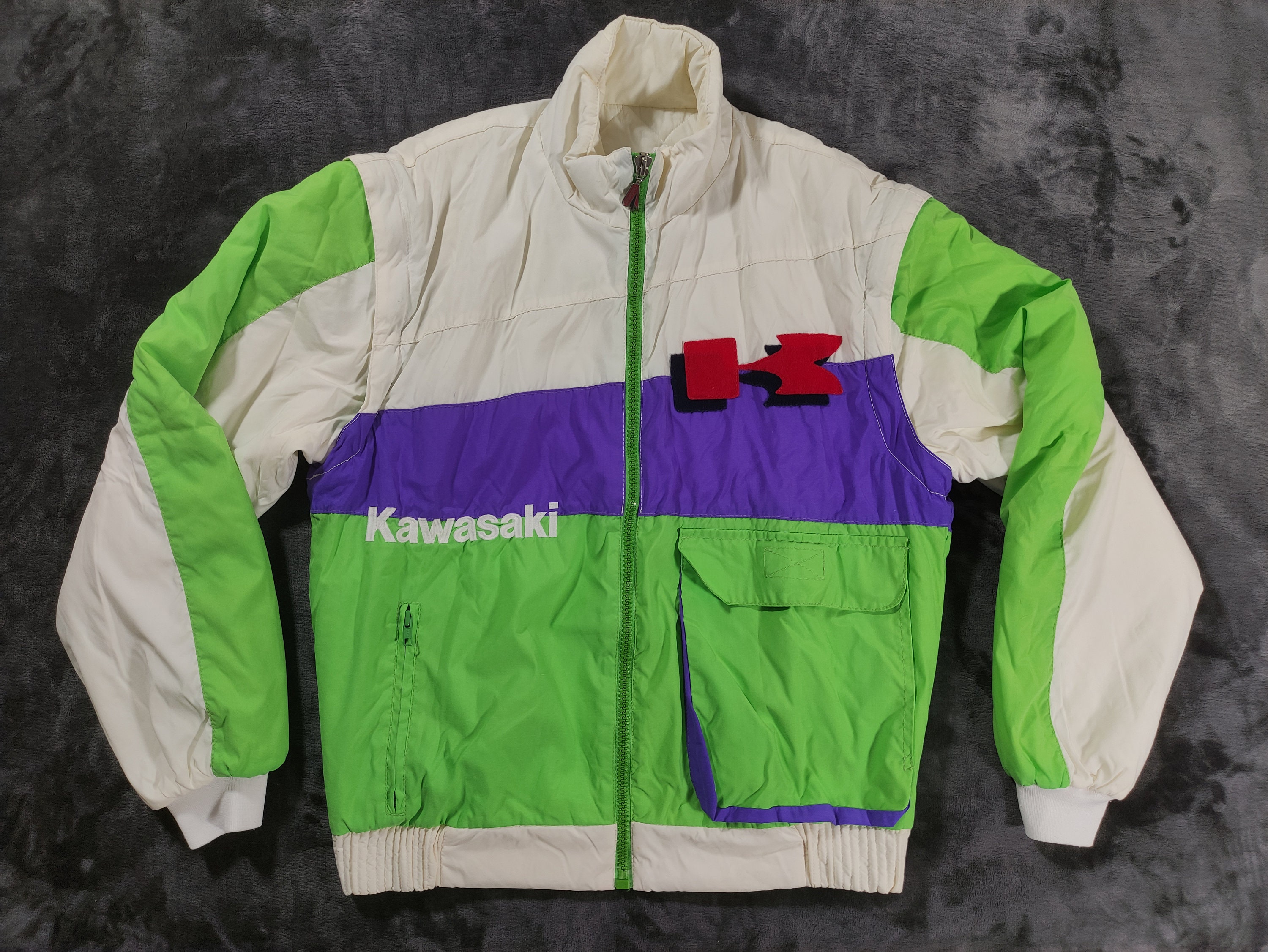 Vintage * Kawasaki Hein Gericke Jacket and Vest 2in1 Size XL Vintage * Kawasaki Hein Gericke Jacket and Vest 2in1 Size XL