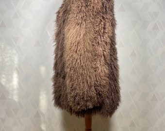 アパルトモン AP STUDIO Oversized LAMB Coat Vintage 70s Mongolian Tibetan Lamb Fur Boho Coat Studio 54