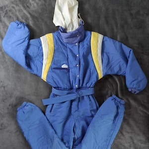 Vintage * Corvatsch of Switzerland 80s Ski Suit Size 42