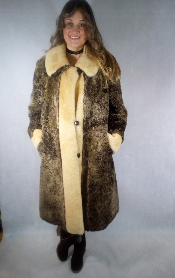 Penny Lane  Astrakhan Fur Coat Real Fur Long Coat… - image 5