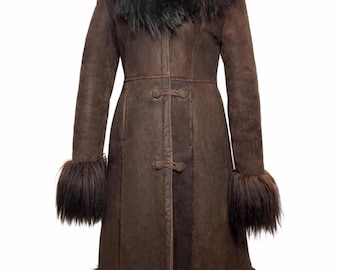 ZEER ZELDZAAM museumwaardig 60s 70s Magnificent Dramatic Hair Afgan jas schapenvacht hippie jas Unreal Boho bontjas maat S_