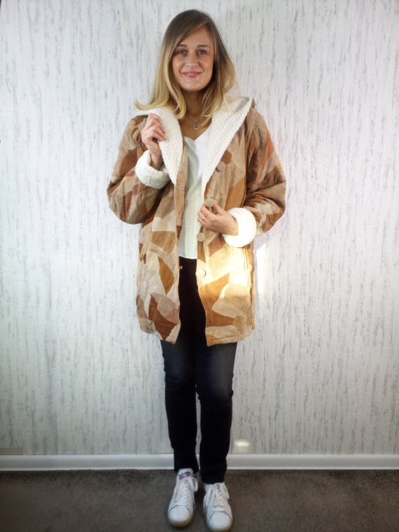 Vintage_Unique 80s Patchwork Jacket Winter Insula… - image 1