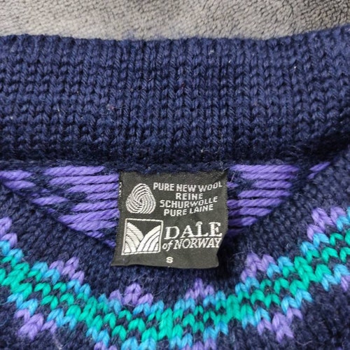 Vintage order Dale of Norway Wool Hand Made Sweater Scandinavian Wool Jumper- Size S_