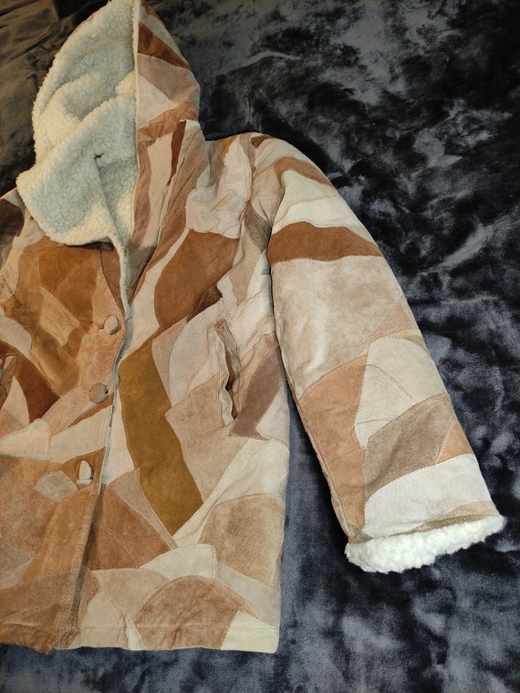 Vintage_Unique 80s Patchwork Jacket Winter Insula… - image 7