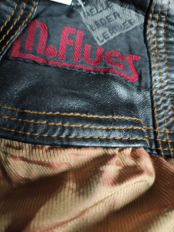 Vintage M.Flues Real Leather Bomber Jacket - image 4