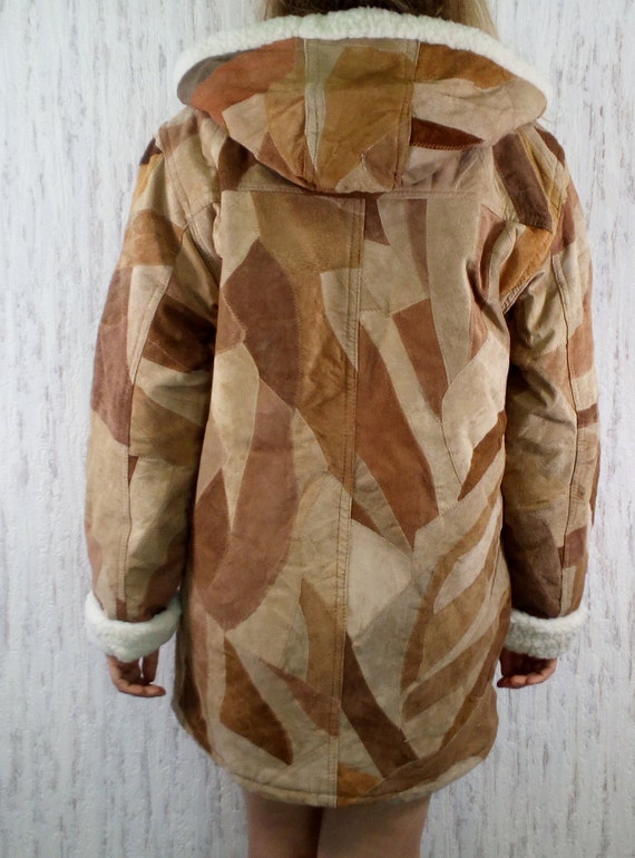 Vintage_Unique 80s Patchwork Jacket Winter Insula… - image 6