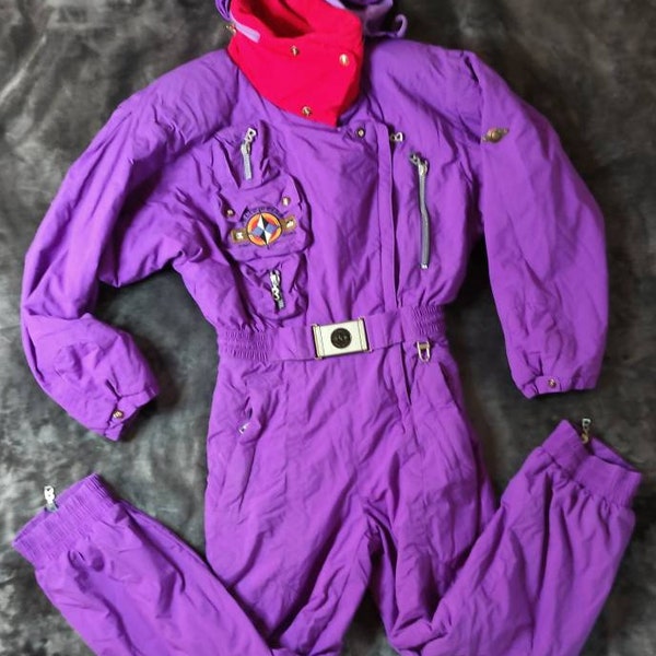 Purple Ski Suit Etsy